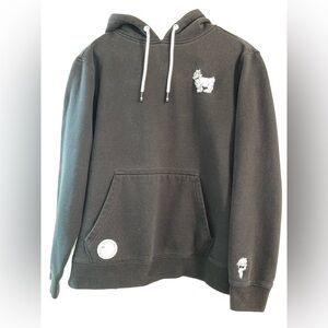 Goat Usa black with Logos • Hoodie • Mens • Size Lg